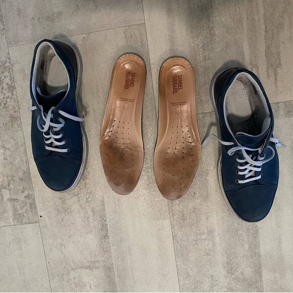 Samuel Hubbard Blue Leather Lace Up Vibram Comfortable Every Day Wear Shoes 12 - Picture 8 of 11